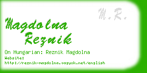 magdolna reznik business card